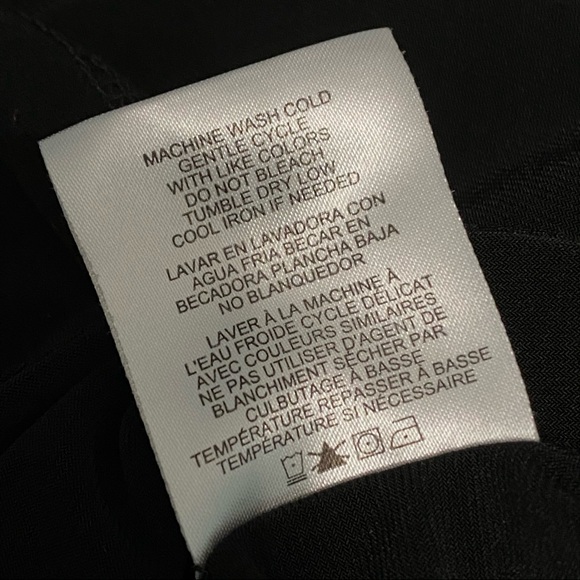 Adrienne Vittadini Black Slinky Cowl Neck Blouse - Picture 6 of 6